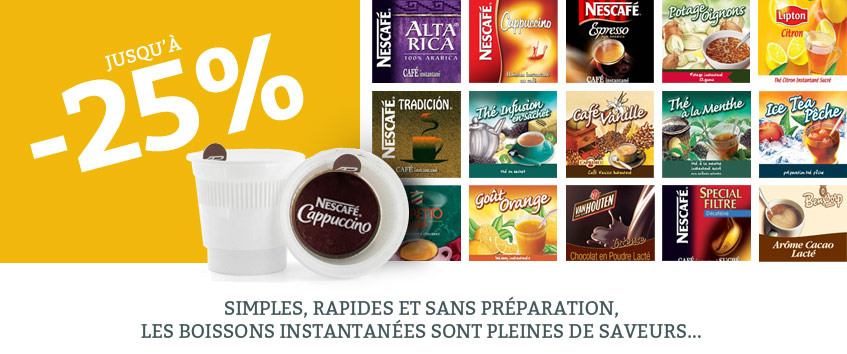 Promo boissons pré-dosées