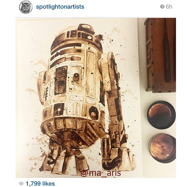 Coffee Painting R2D2