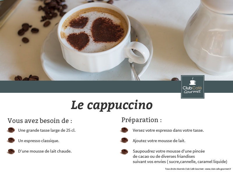 fiche recette cappuccino